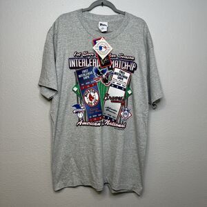 Braves Red Sox 1st Interleague Match-Up 1997 New w/ Tags Shirt Mens XL
